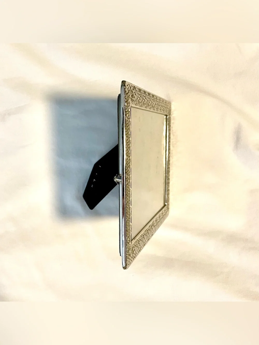 Nicole Miller HOME Silvertone Metal Picture Frame - Modern Design 5